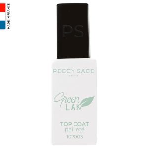 PEGGY SAGE Top coat con purpurinas GREENLAK