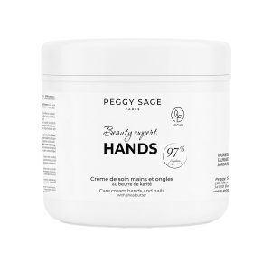 PEGGY SAGE Crema de cuidado manos y uñas Manteca de karité 500 ml