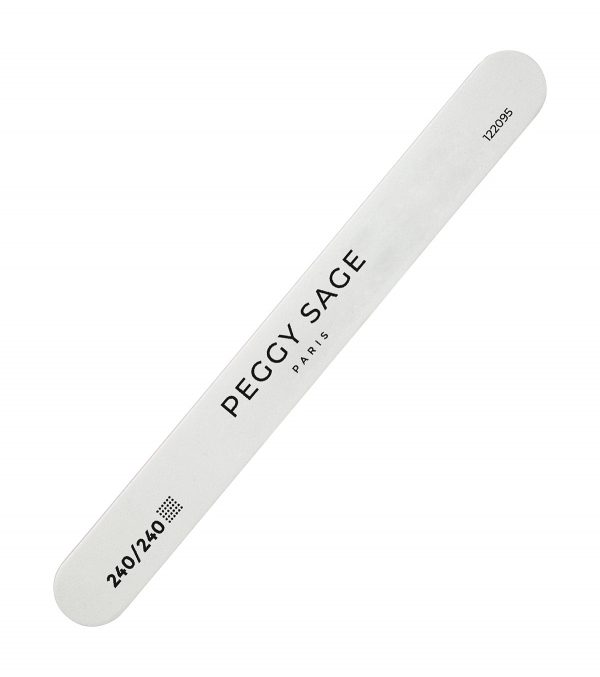 PEGGY SAGE Lima para uñas 2 caras 240/240 blanca