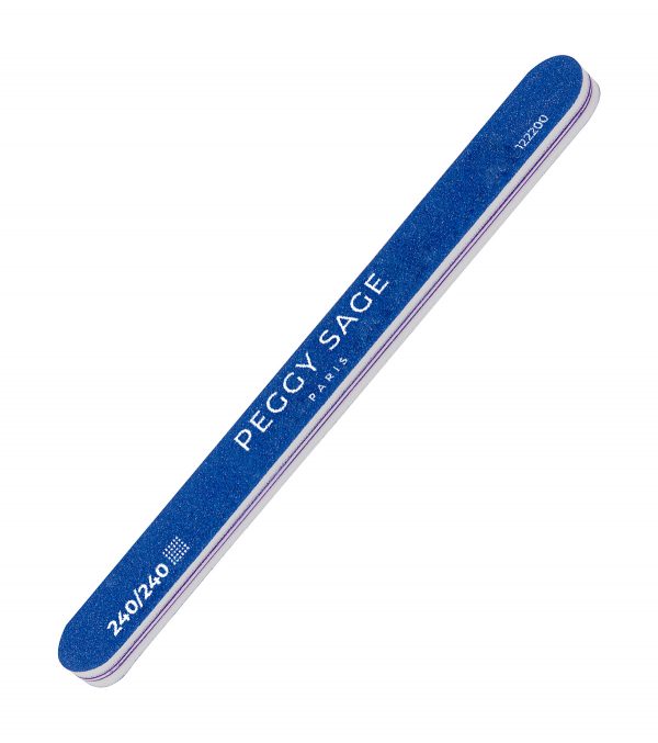 PEGGY SAGE Lima para uñas gruesa 2 caras 240/240 azul
