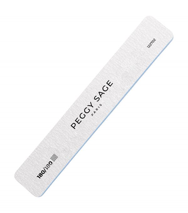 PEGGY SAGE Lima para uñas 2 caras rectangular 180/180 cebra