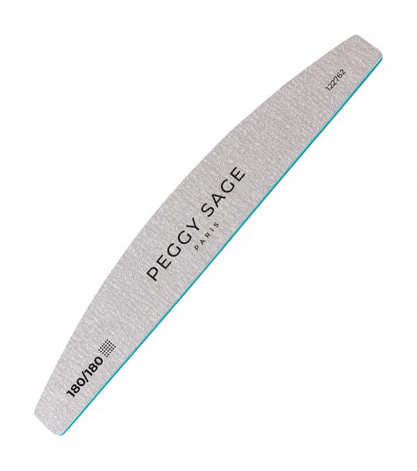 PEGGY SAGE Lima de uñas 2 caras lavable media luna - cebra 180/180