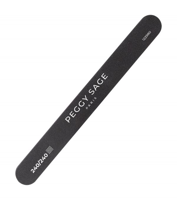 PEGGY SAGE Lima de uñas negra 2 caras lavable 240/240
