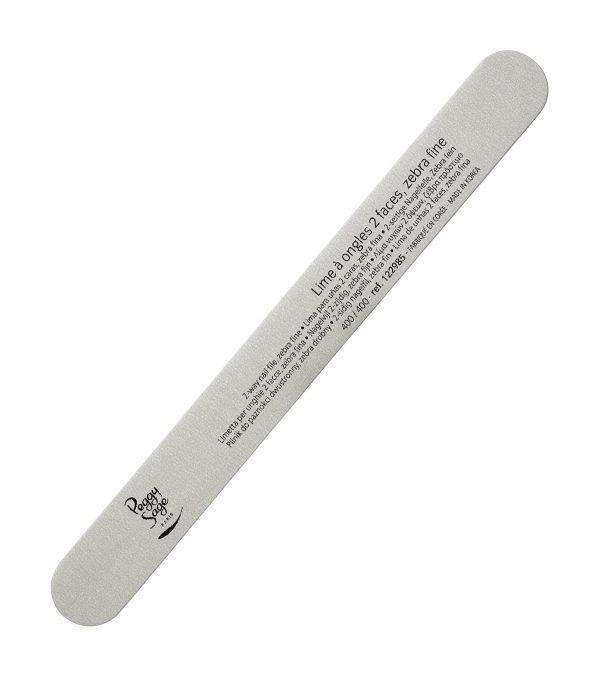 PEGGY SAGE Lima de uñas cebra 2 caras lavable 400/400