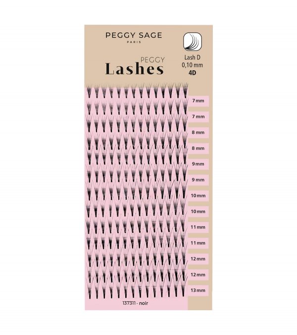 PEGGY SAGE Volumen ruso 4D D 0,10 mm largo 7 a 13 mm