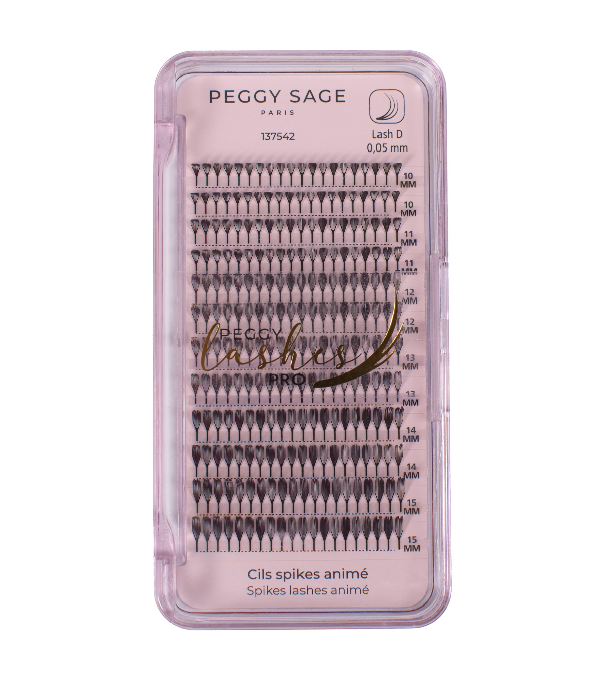 PEGGY SAGE Pestañas spikes animé - D - 10 a 15 mm