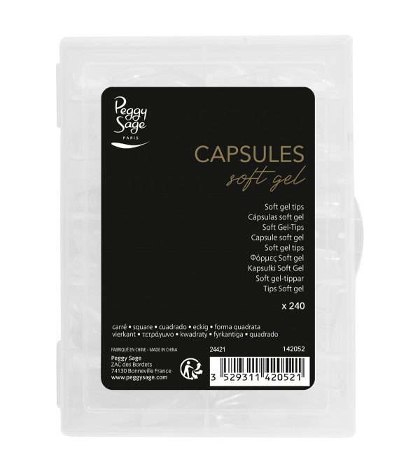 PEGGY SAGE Cápsulas Soft gel - cuadrado 240 uds