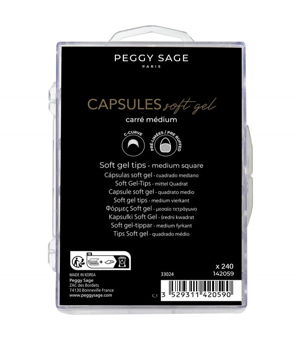 PEGGY SAGE Cápsulas soft gel x 240 - cuadrado mediano