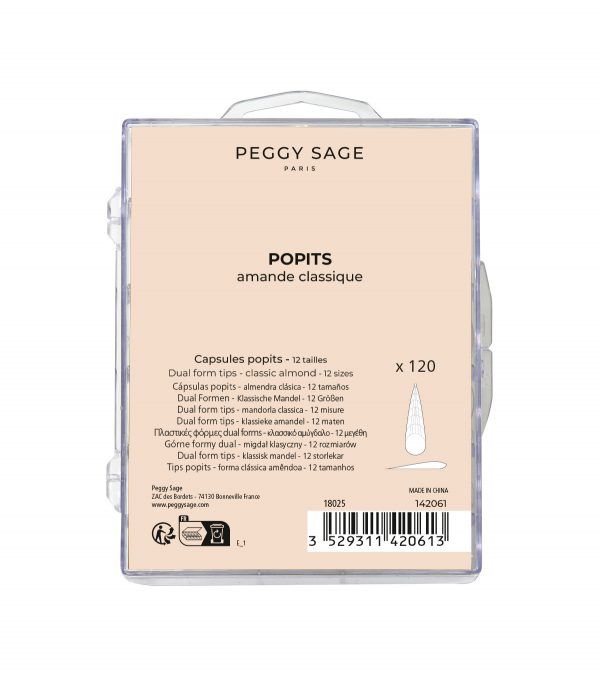 PEGGY SAGE Cápsulas popits x120 – almendra clásica