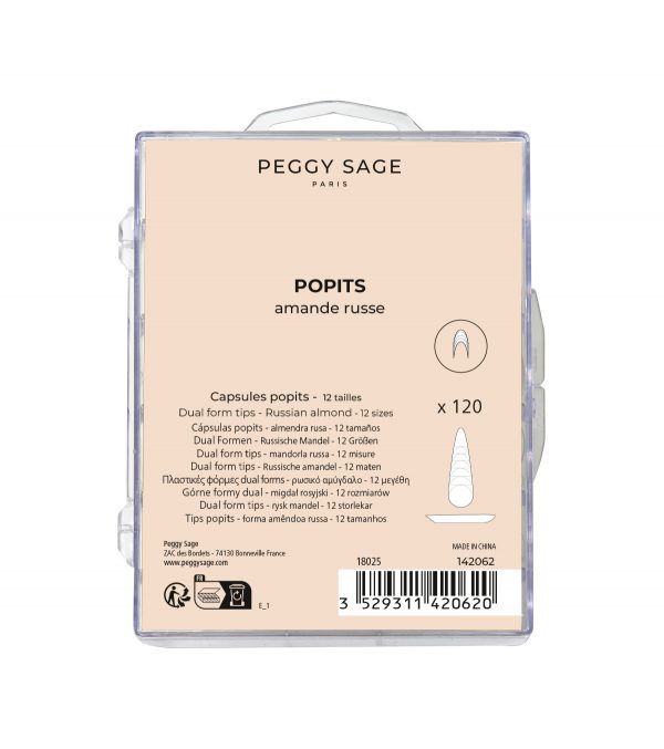 PEGGY SAGE Cápsulas popits x120 – almendra rusa