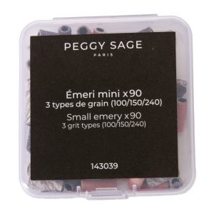 PEGGY SAGE Esmeril mini x 90 - 3 tipos de grano (100/150/240)