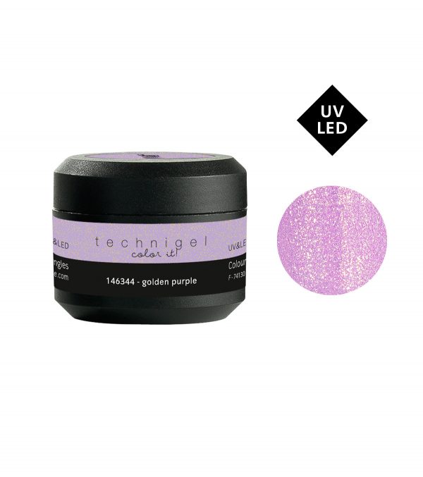 PEGGY SAGE Gel UV/LED color para uñas Golden Purple 5 g