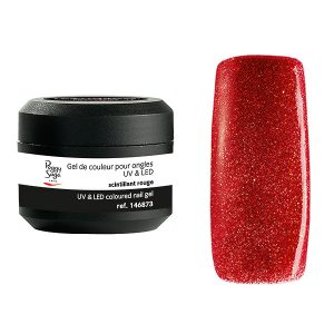 PEGGY SAGE Gel UV/LED color para uñas scintillant rouge 5 g