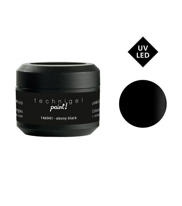 PEGGY SAGE Gel UV/LED Technigel Color It Paint - ebony black
