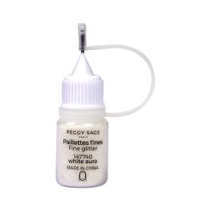 PEGGY SAGE Purpurina fina - white aura