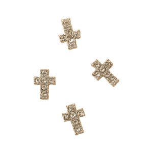 PEGGY SAGE Cruces brillantes de strass - argent