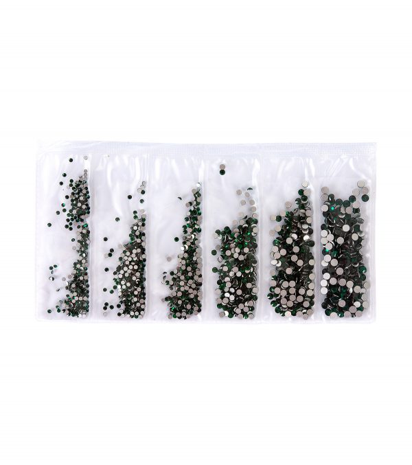 PEGGY SAGE Adornos para uñas cristal - emerald