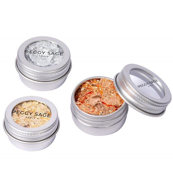 PEGGY SAGE Set de hojas de oro: Gold / Silver / Copper