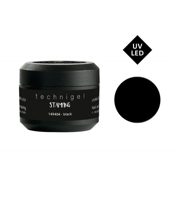 PEGGY SAGE Gel nail art y stamping - black