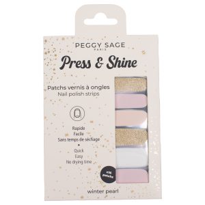 PEGGY SAGE Tiras de esmalte de uñas - winter pearl