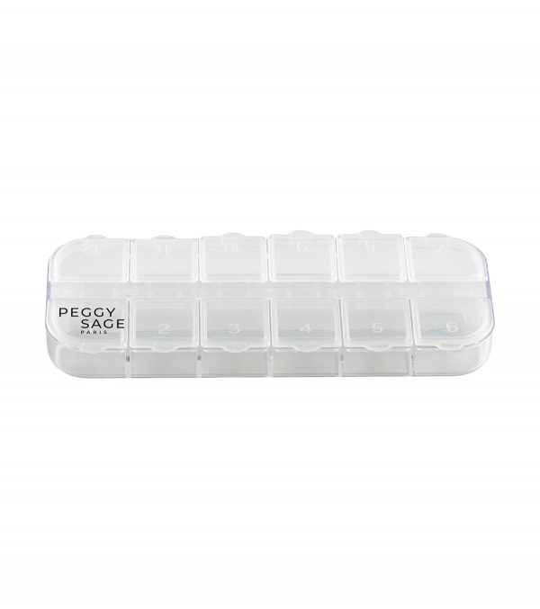 PEGGY SAGE Caja nail art 12 compartimentos
