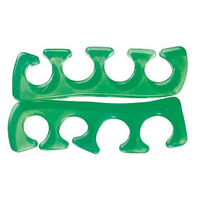 PEGGY SAGE Separadores de dedos del pie silicona verde 2 un