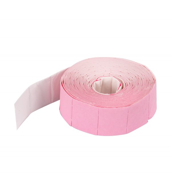 PEGGY SAGE Rollo de 250 cuadrados de celulosa bicolor / rosa - blanco