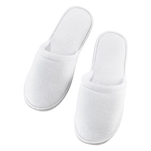 PEGGY SAGE Zapatillas toalla blancas par