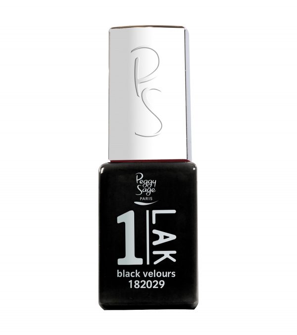PEGGY SAGE One-LAK 1-step gel polish black velours - 5ml