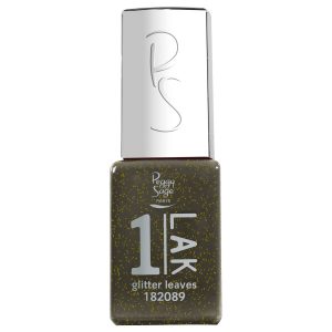 PEGGY SAGE One-LAK 1-step gel polish  glitter leaves