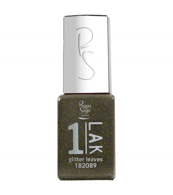 PEGGY SAGE One-LAK 1-step gel polish  glitter leaves