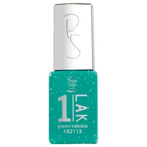 PEGGY SAGE One-LAK 1-step gel polish  green twinkle