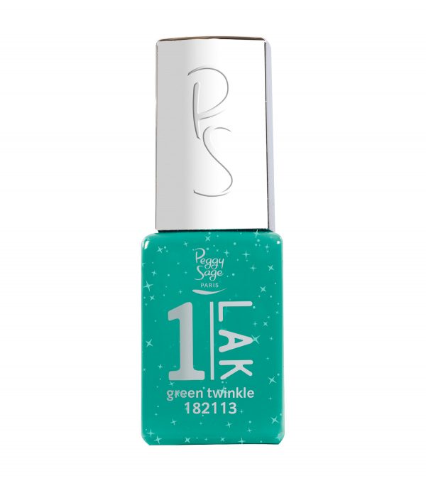 PEGGY SAGE One-LAK 1-step gel polish  green twinkle