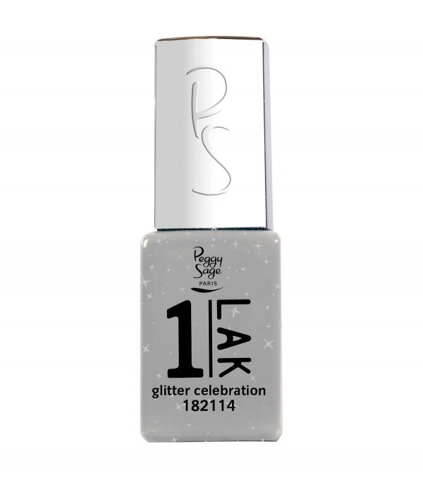 PEGGY SAGE One-LAK 1-step gel polish  glitter celebration