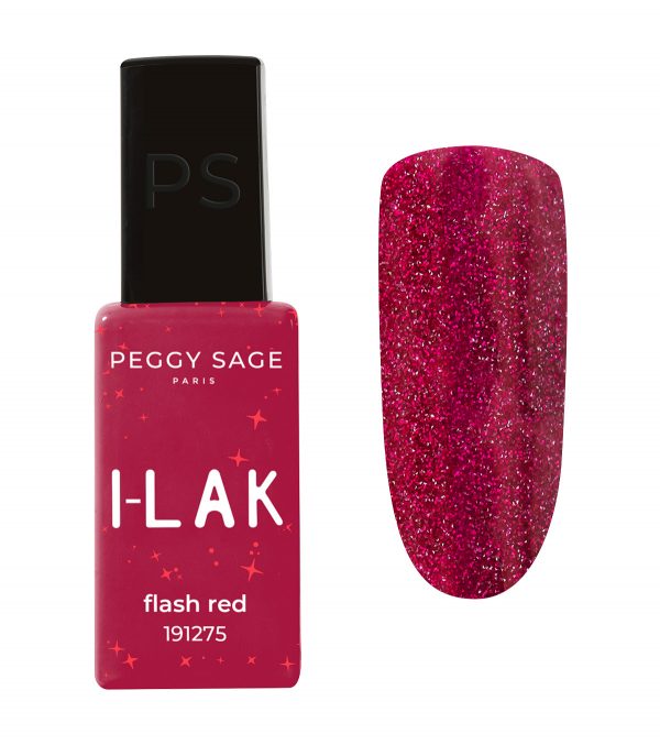 PEGGY SAGE Esmalte semipermanente I-LAK 11 ml - flash red