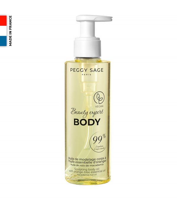 PEGGY SAGE Aceite de modelado cuerpo con aceite esencial de naranjo 100 ml