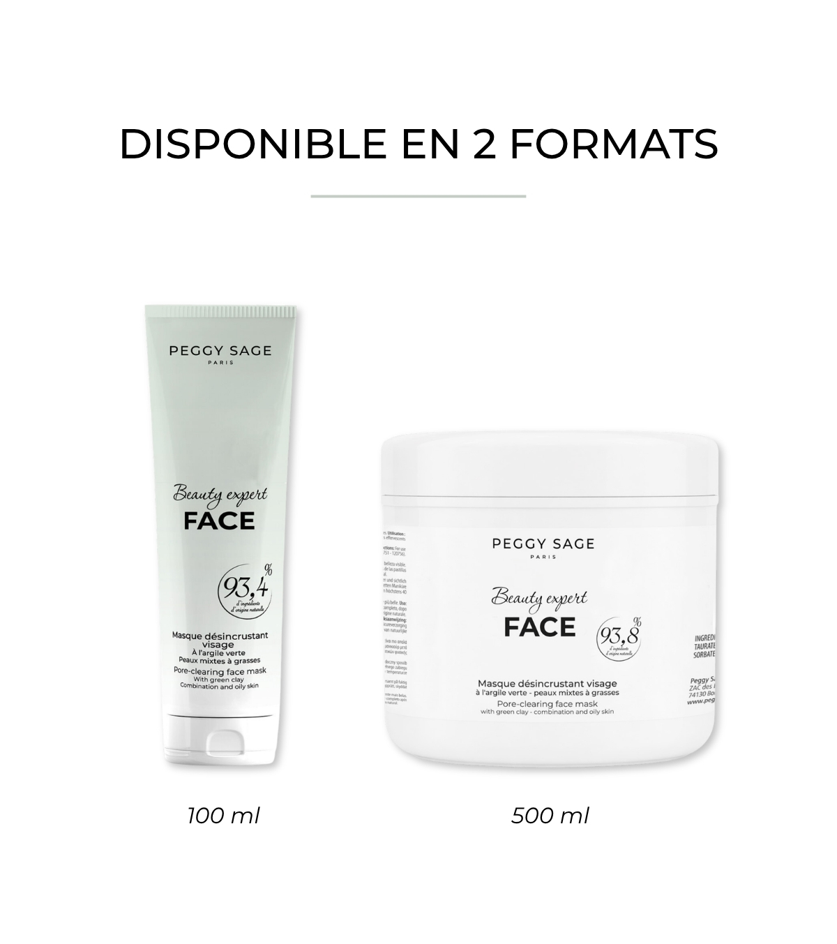PEGGY SAGE Mascarilla facial purificante 500 ml - Imagen 3