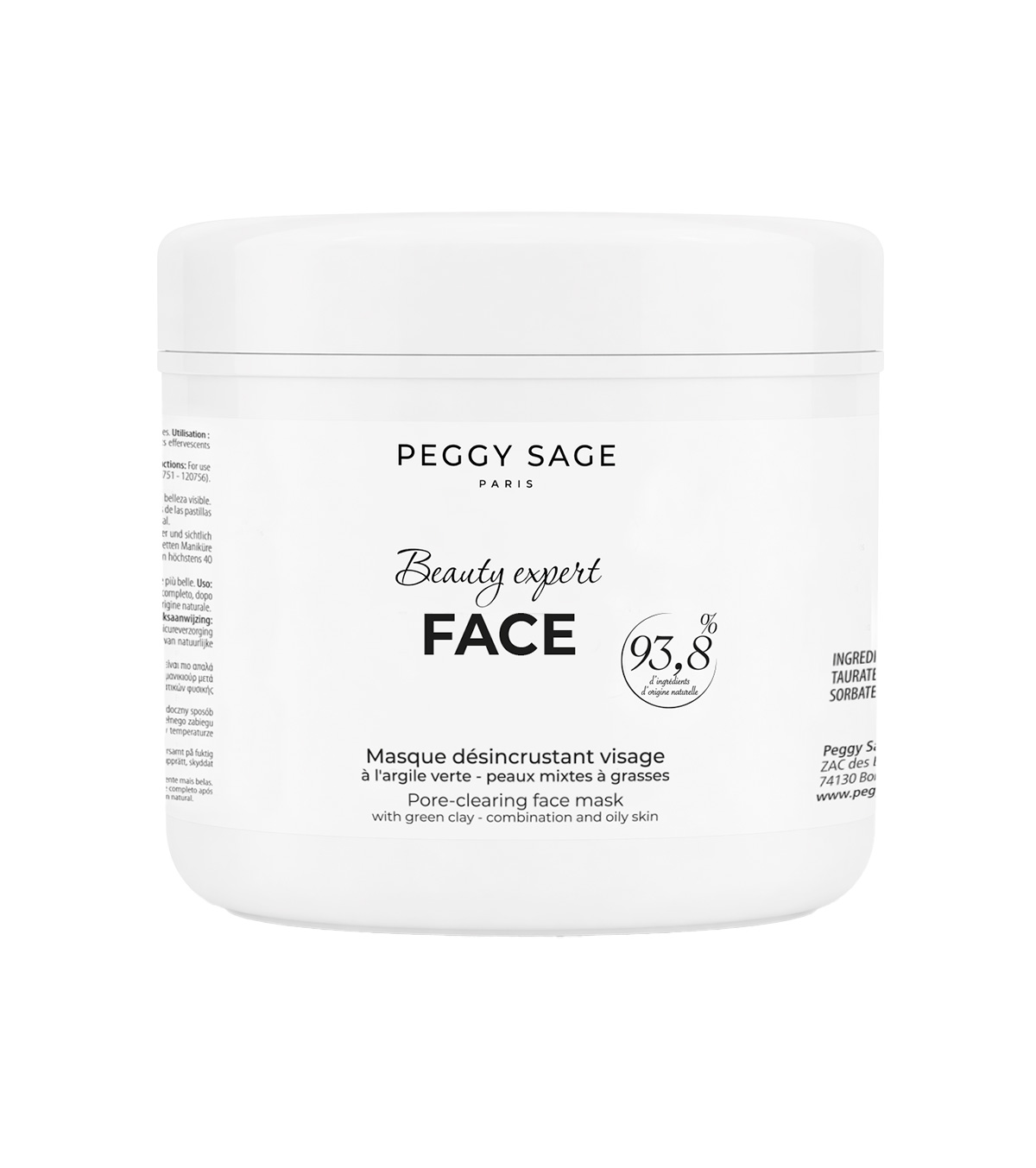PEGGY SAGE Mascarilla facial purificante 500 ml
