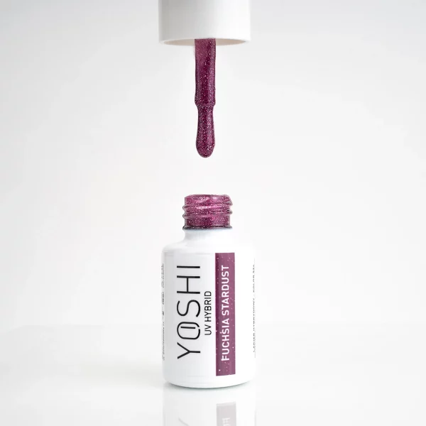 YOSHI GEL POLISH - FLASH Fuchsia Stardust 6 ml - 524 - Imagen 2