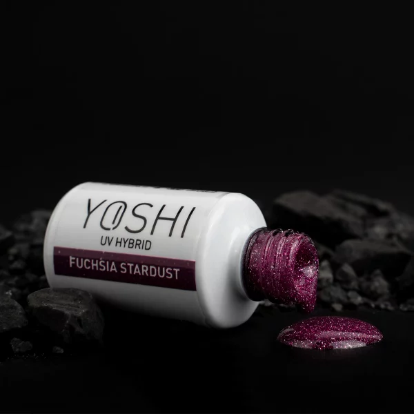 YOSHI GEL POLISH - FLASH Fuchsia Stardust 6 ml - 524 - Imagen 3