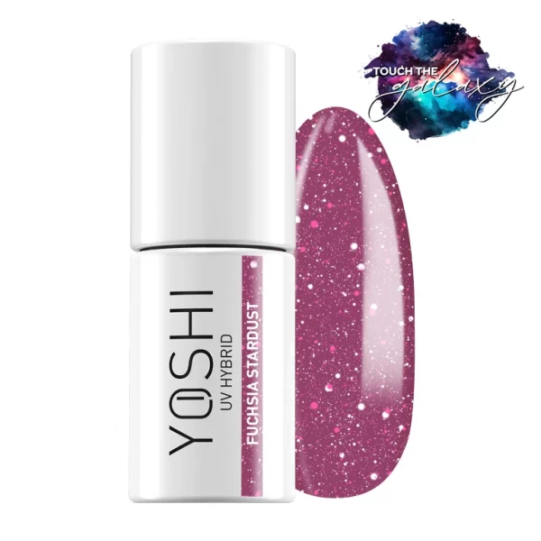 YOSHI GEL POLISH - FLASH Fuchsia Stardust 6 ml - 524