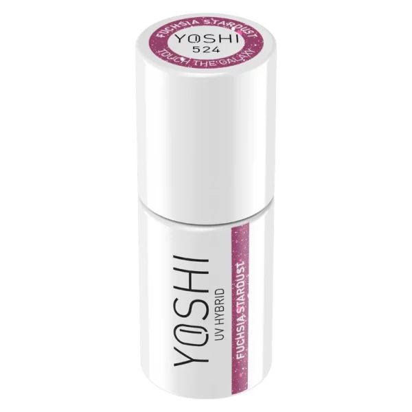 YOSHI GEL POLISH - FLASH Fuchsia Stardust 6 ml - 524 - Imagen 4