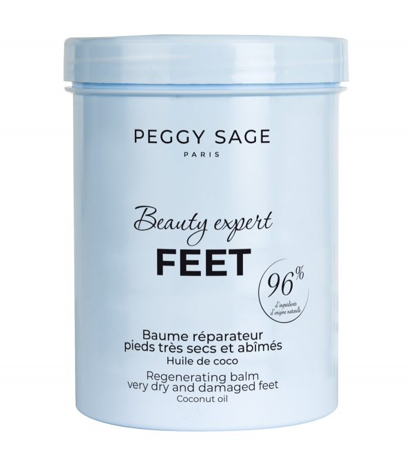 PEGGY SAGE Bálsamo reparador pies muy secos y dañados Aceite de coco 270 ml