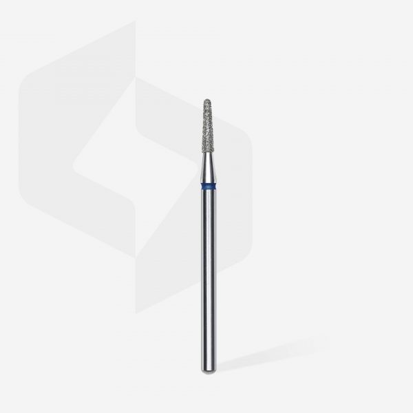 STALEKS Fresa de diamante para uñas, "frustum", azul, diámetro de la cabeza 1,8 mm/ parte de trabajo 8 mm - Imagen 2