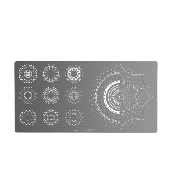 PEGGY SAGE Placa de stamping mandala 1
