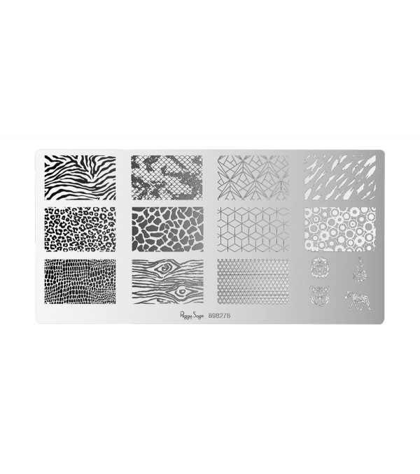 PEGGY SAGE Placa de stamping wildlife