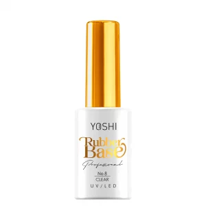 YOSHI GEL POLISH Rubber Base No 8 CLEAR 10 ml