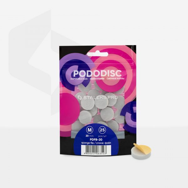 STALEKS Recambios base esponja PODODISC M, 25 discos - Imagen 3